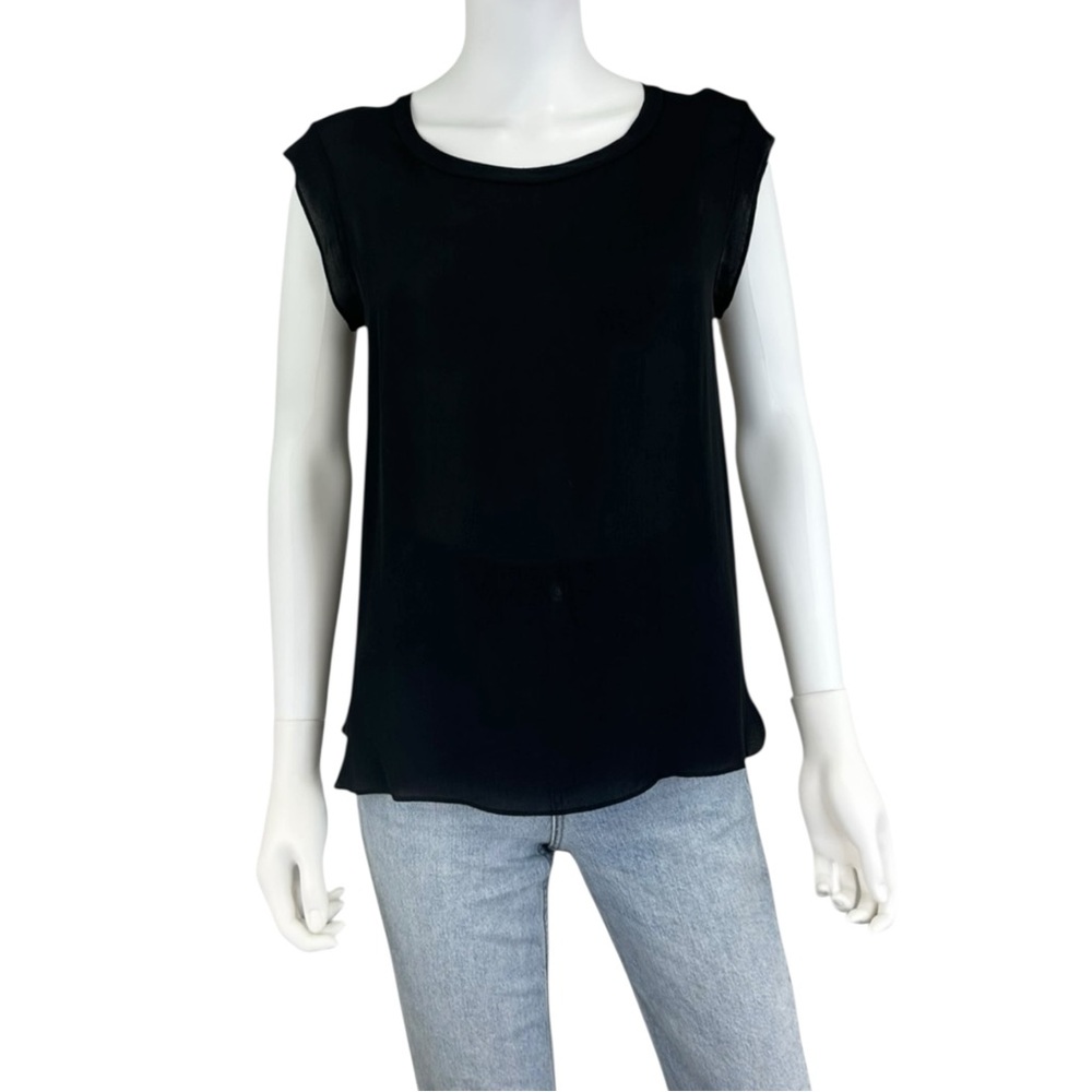 3.1 Phillip Lim Black 100% Silk Blouse Size 4 J0390